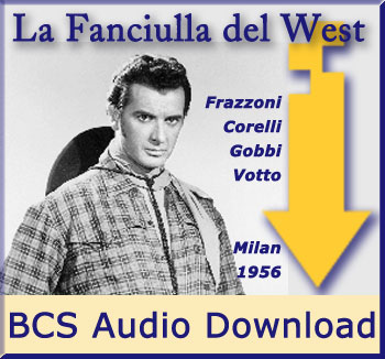 La Fanciulla del West - Corelli, Frazzoni, Gobbi