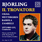 Il trovatore - with Björling, Cigna