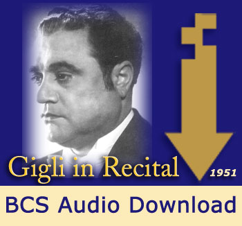 Gigli in Recital