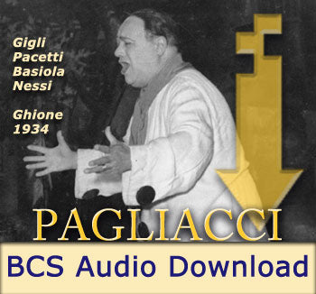 Pagliacci 1934 - Gigli