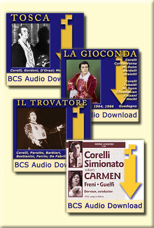 Bel Canto Society Corelli Collection - 4 Operas